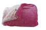 Cozy Faux Pink Bubble Gun Blanket