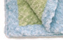 blue green baby blanket