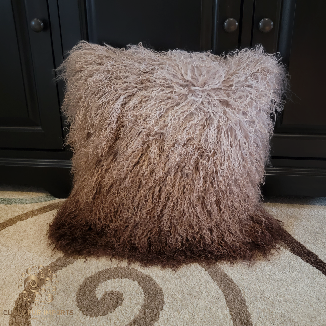 Dormify Faux Mongolian Square Pillow