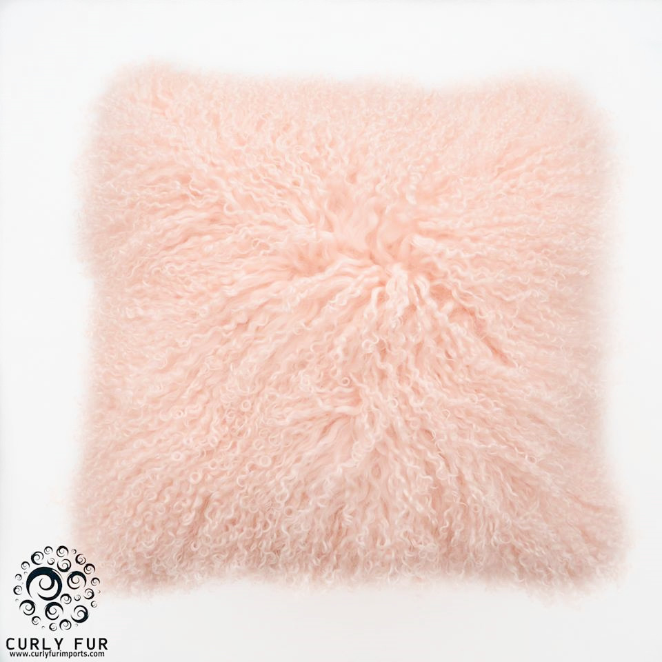lamb fur pillow