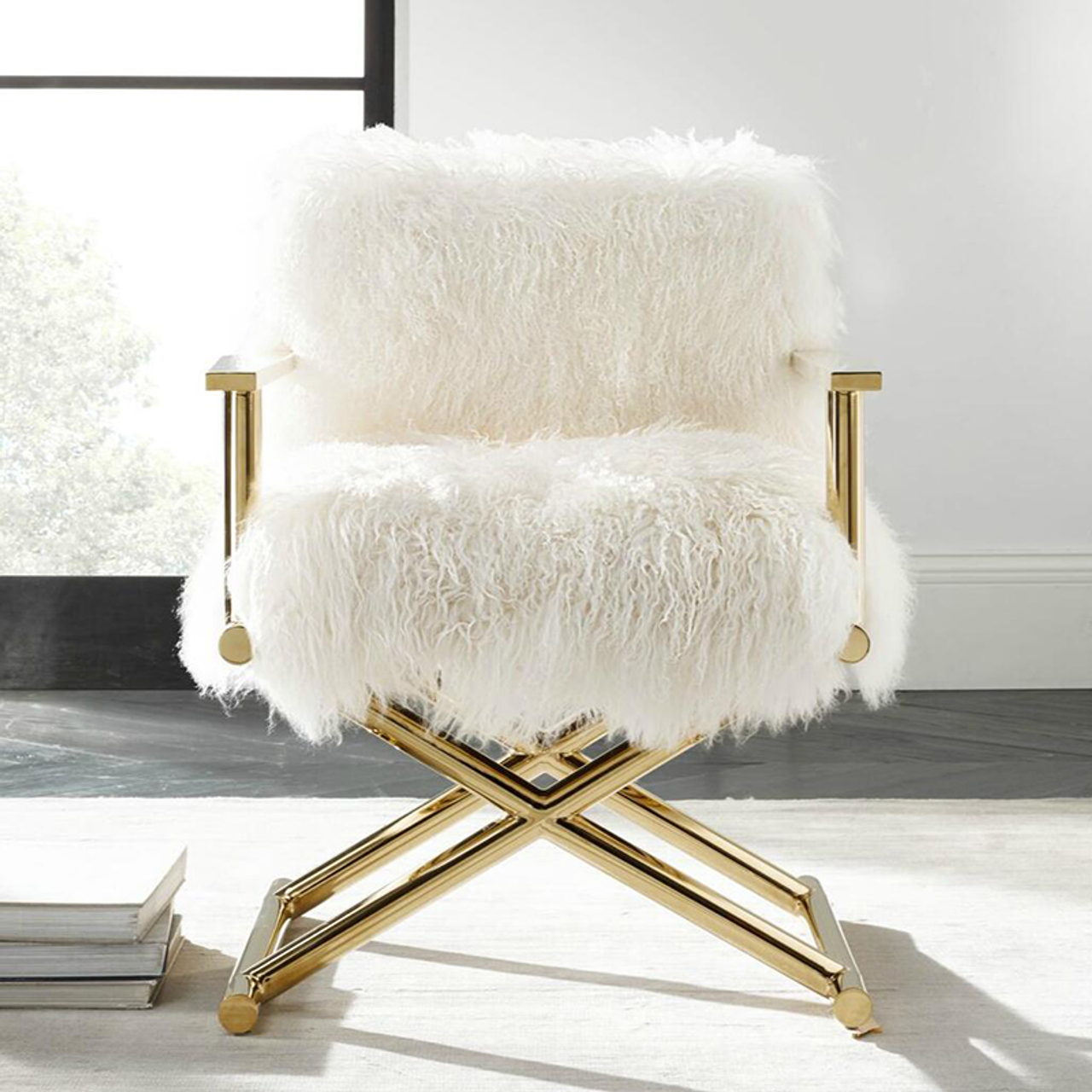 tibetan fur chair