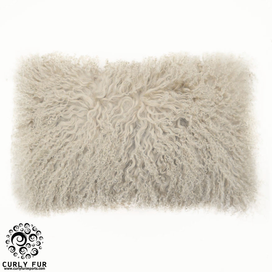 lamb fur pillow