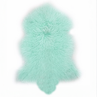 Tibetan Mongolian Lamb Fur Pelt Mint 