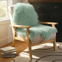 Tibetan Mongolian Lamb Fur Pelt Mint 