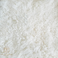 Kalgan Lamb Fur Plate Bleached White  Kalgan Lamb Fur Plate Bleached White