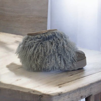 Genuine Mongolian Lamb Fur Sheepskin grey Genuine Mongolian Lamb Fur Sheepskin grey
