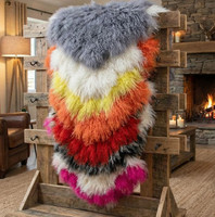 Tibetan Mongolian Lamb Fur Pelt Sheepskin Many Colors 