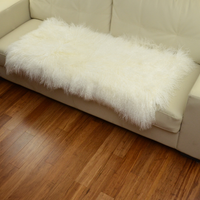 natural white fur throw 