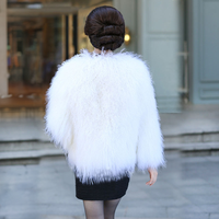 Tibetan Mongolian Lamb Fur Coat 