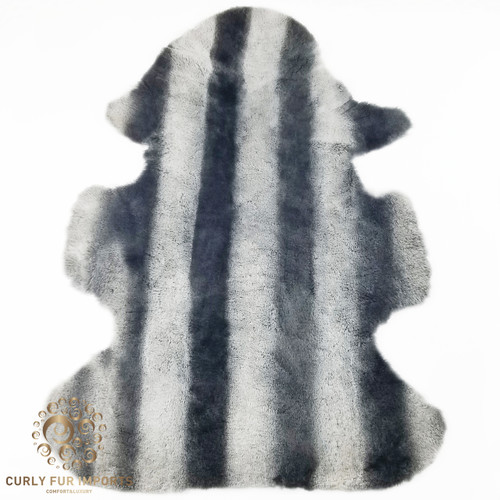 Premium Sheepskin Shearling Single Pelt Strip Design 