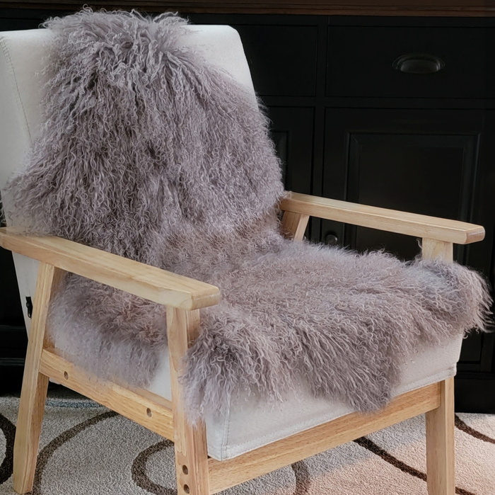 Mongolian Lamb Fur Pelt Sheepskin Fawn