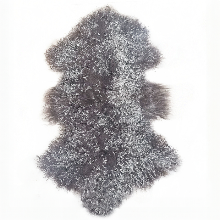 frosted brown fur pelt 