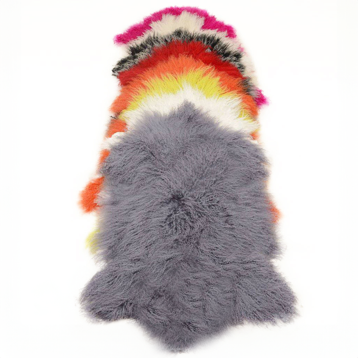 Mongolian Lamb Fur Pelt Sheepskin Many Colors 
