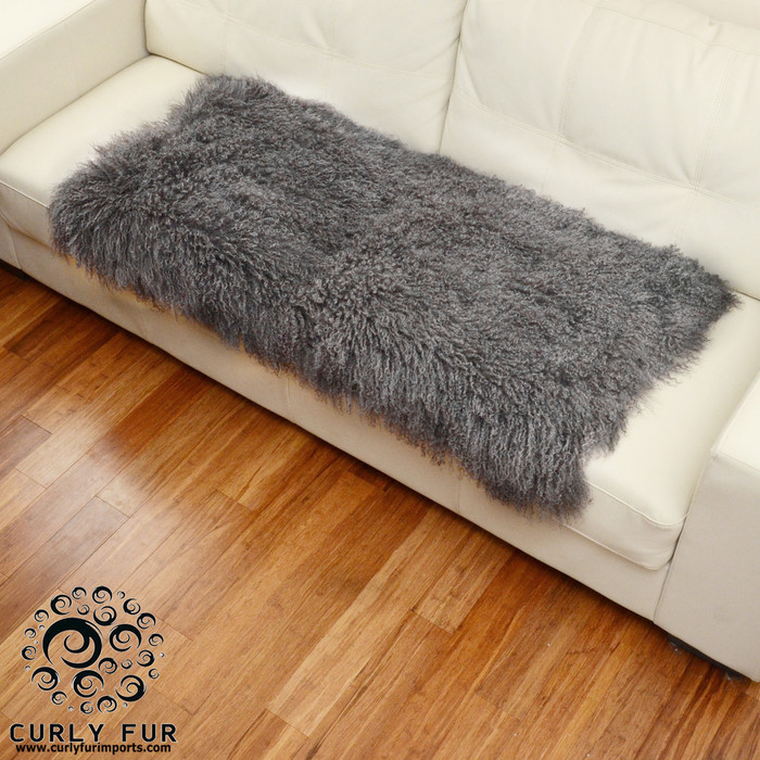 100 real Tibetan / Mongolian lamb fur throw.