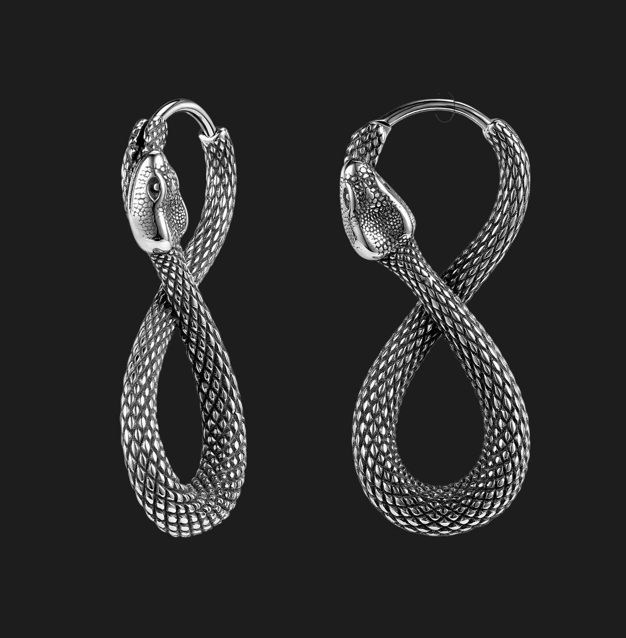 Silver Metallic Snake Reptile Scales Duffle Bag by InfiniteTango