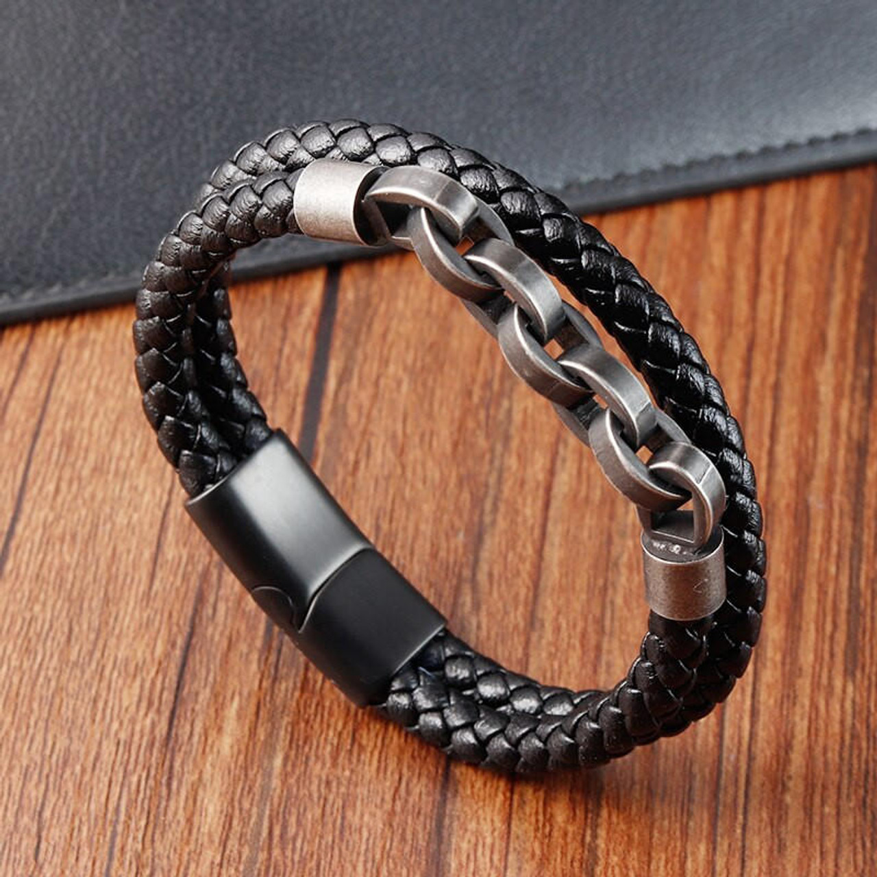 SMJD Double Wrap Leather Bracelet - Desires by Mikolay