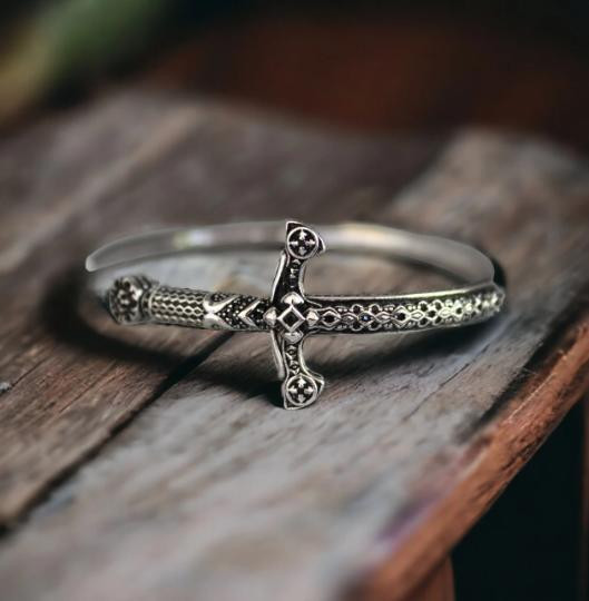 Silver Sword Bracelet for Men