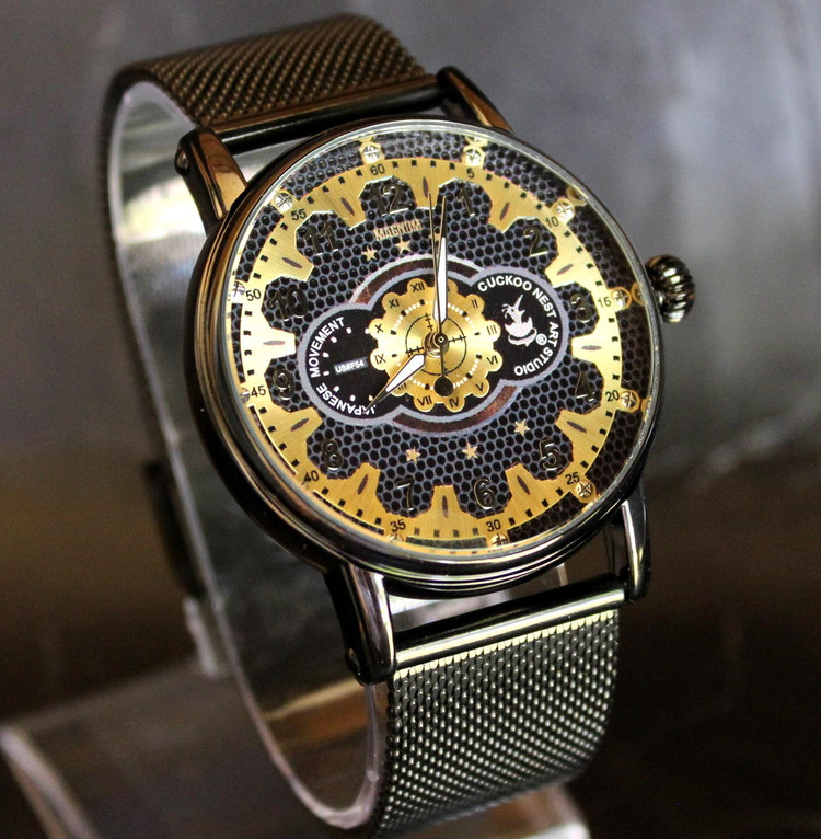 Men's watch with black and gold dial|MAGNUM