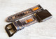 Distressed Leather Apple Watch Band-Black and Brown 