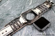 Black and White Apple Watch Band-Throttle2