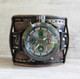 Wide Leather Cuff with Digital Watch-US00044