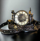 Steampunk Watch with Handcrafted Leather Band