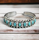Elegant Turquoise Boho Cuff Bracelet