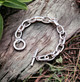 Large link Silver Chain Bracelet