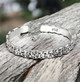 Textured Silver Cuff Bangle