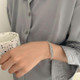 Whispering Leaf Silver Cuff Bracelet
