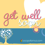 Get well greeting card for chocolate gifts