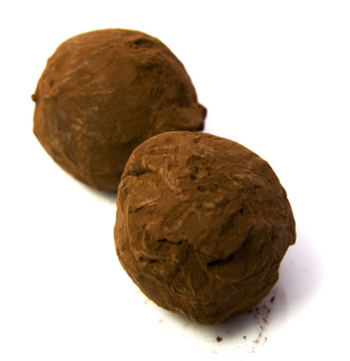 Bo Peep: 88% intensely dark chocolate truffles with organic black raspberry