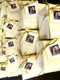 Example: specialized tags with custom ribbon for wedding chocolate