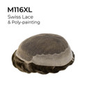 Heren Haarwerk M116XL Swiss Lace Met Poly Achterkant
