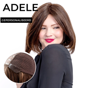 Op maat gemaakte pruik - monofilament top siliconen pruik voor chemotherapie en alopecia haarverlies (Adele)
