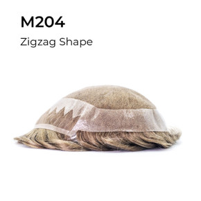 Heren Haarwerk M204 French Lace met Poly Skin