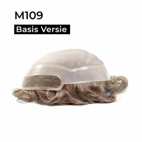 Heren Haarwerk M109 Monofilament Silk top met Lace Front - Basisversie Heren Haarwerk M109 Monofilament Silk top met Lace Front - Basisversie