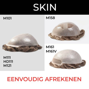 Op maat gemaakte Thin Skin haarsystemen
