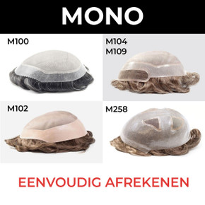 Op maat gemaakte mono-topper haarsystemen Op maat gemaakte mono-topper haarsystemen