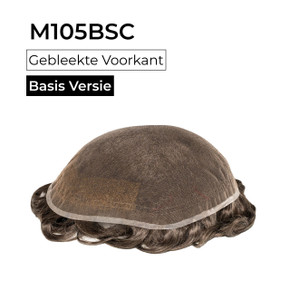 Heren Haarwerk M105BSC French Lace Met Gebleekte Knopen - Basisversie 