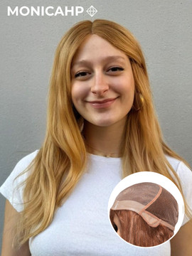 Monica HP - Premium Haar Mono Silk Pruik Voor Medische Haaruitval