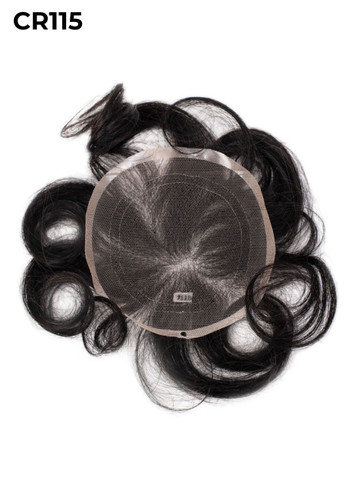 Heren Toupet CR115 Swiss Lace Kruin Stuk