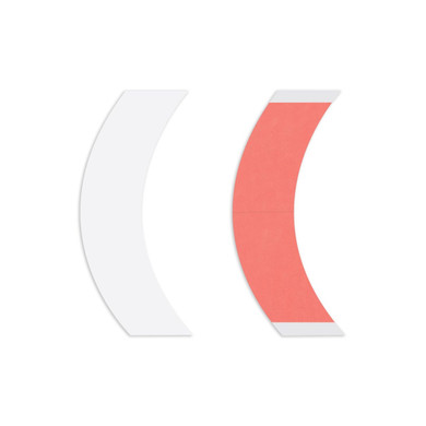 Red Liner Sensi-Tak Tape "CC" Shape 3/4" x 3" (36 pcs per pack)