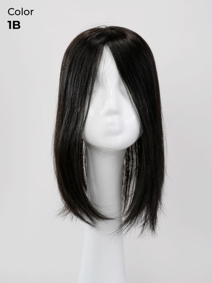 Q5612LP 12" Premium haar French Lace stuk Lichte Dichtheid - Topper met Clips