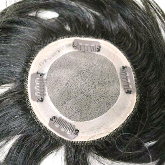 Kruin-haarstuk voor dunner wordend haar