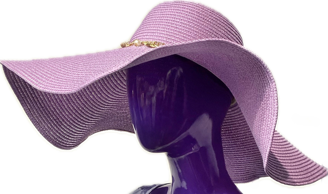 Lavender Wide Brim Hat - Purpleologist