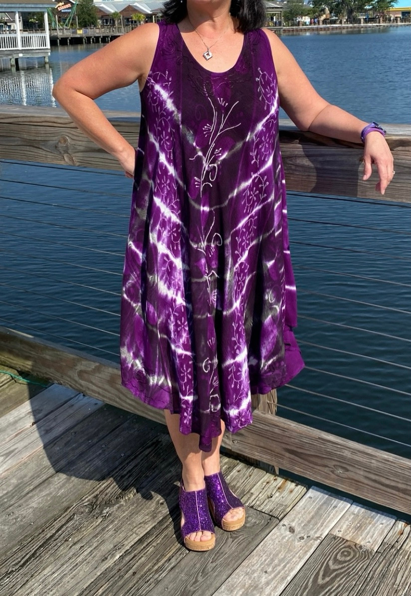 purple umbrella dress Purple and White Umbrella Dress