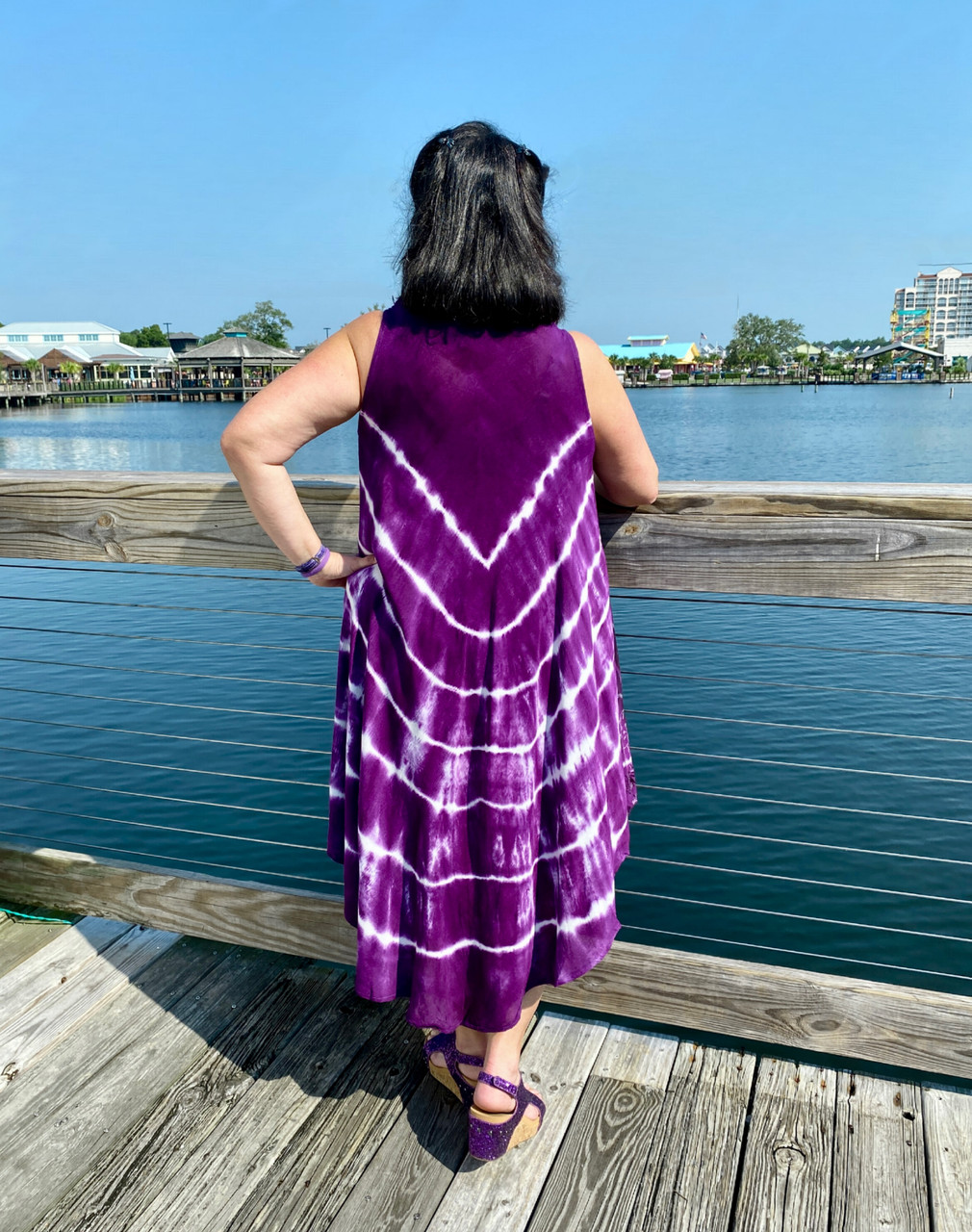 purple umbrella dress Purple and White Umbrella Dress