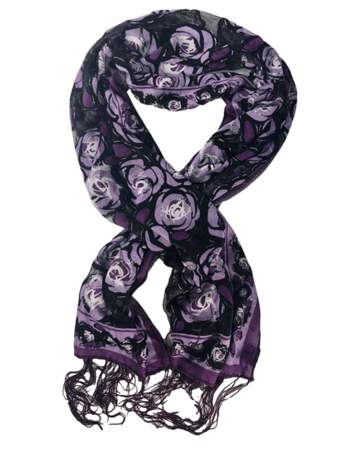 Contemporary Rose Patterned Scarf