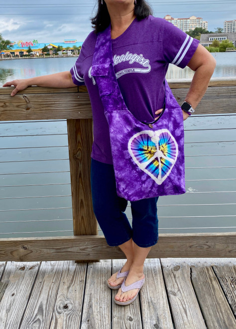Bohemian Heart Tie-Dye Bag